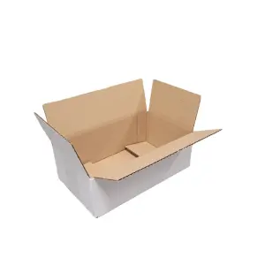 Faltkarton 240 x 140 x 80 / 1-wellig / wei&szlig;